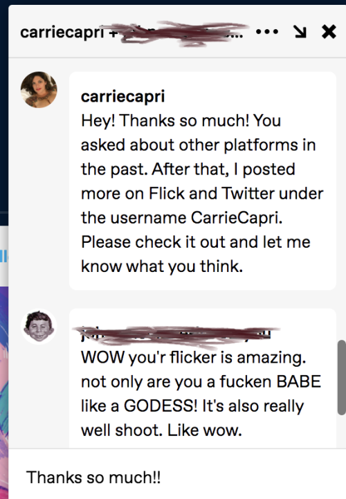 I love comments like this!! I am a tattooed woman with her own blog. Follow me @therealcarriecapriDo