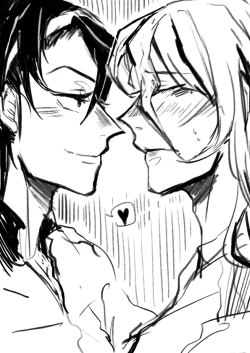 moo-bow-wow:  Doodling of TouMaki :D I found a new photoshop brush for doodling, and here’s the result. Haha, feels like pencil or something.  rly like it.  