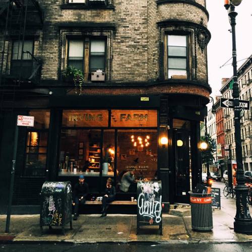 Nasty out. Time to get cozy (at Irving Farm Coffee Roasters)