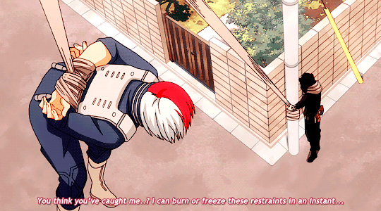 miyukei:Aizawa: *throws caltrops as a trap*  Todoroki: WHAT ARE YOU, A NINJA? 