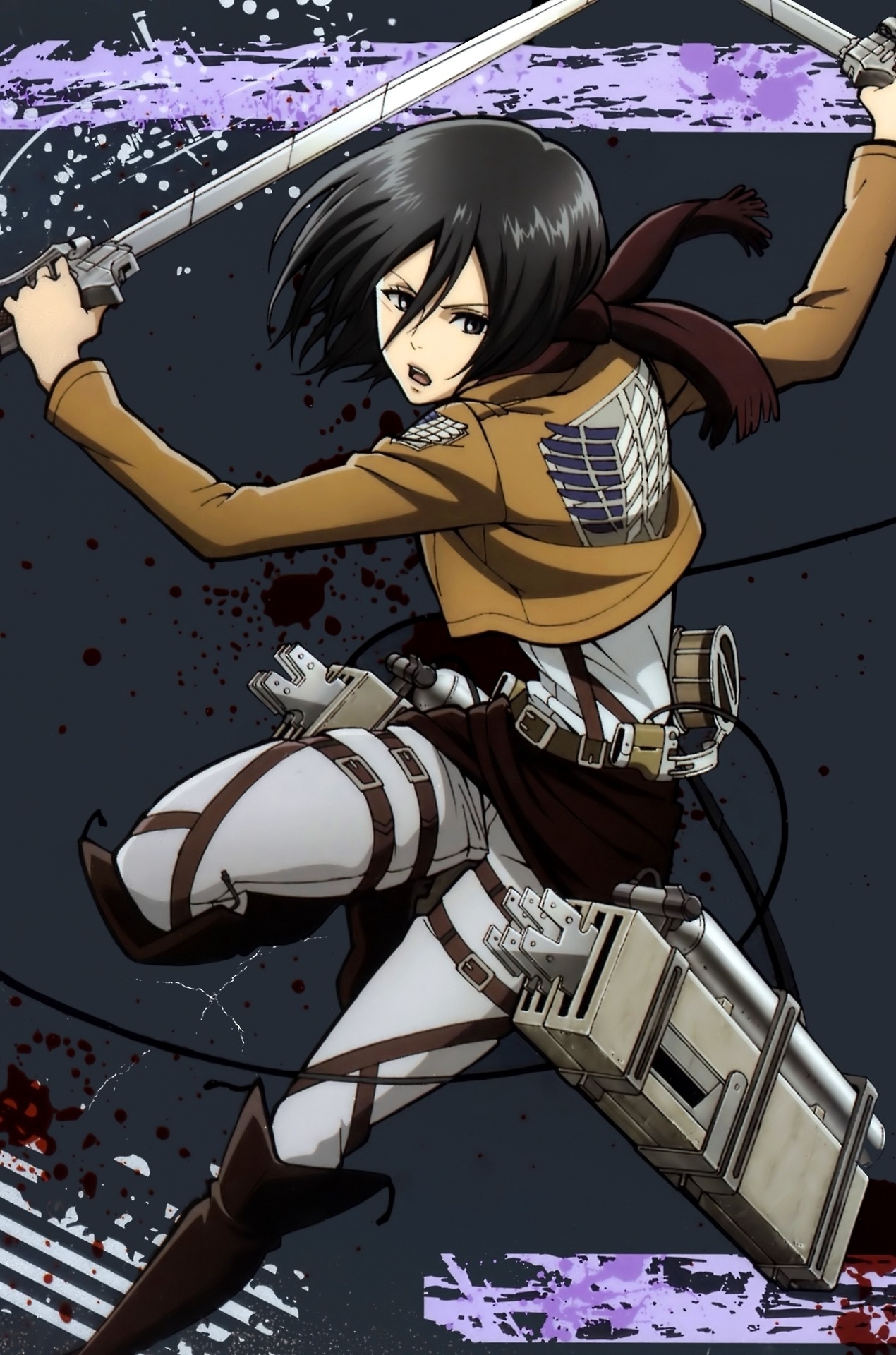 Snkscreenshots Mikasa Ackerman Official Art Full