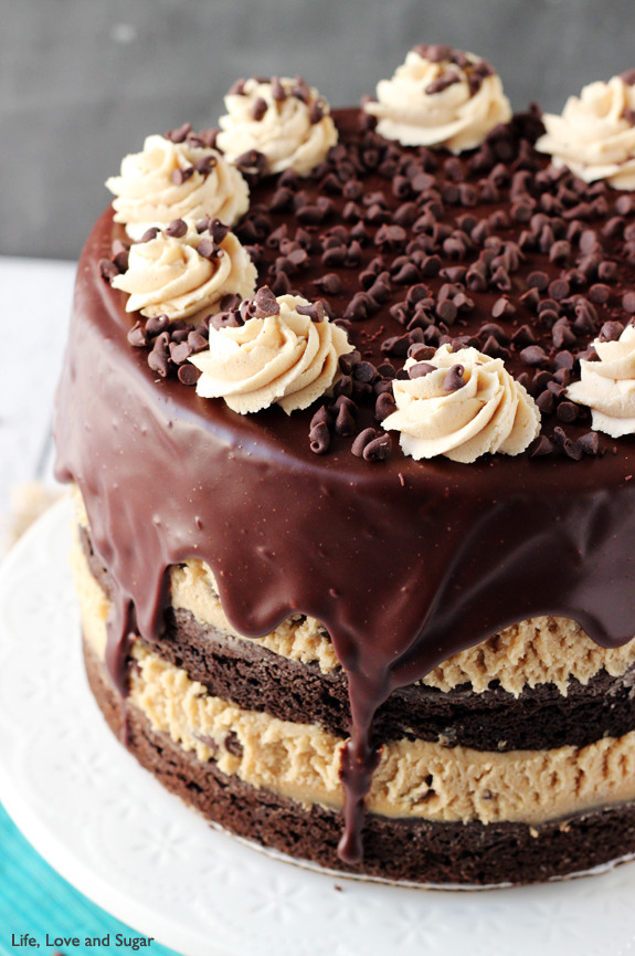  Peanut Butter Cookie Dough Brownie Layer Cake | Life, Love And Sugar  i seriously