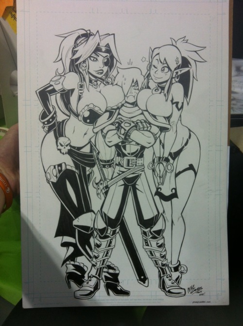 Porn Pics mikeluckas:  Booby girl commish at #NYCC.