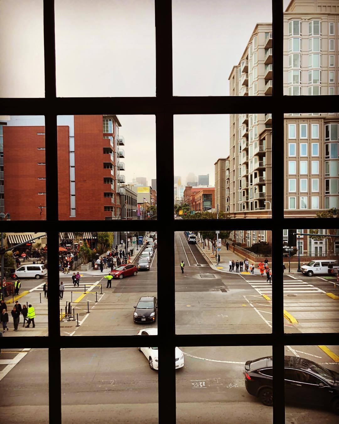 Windows and cityscapes. #sf  (at AT&amp;T Park)