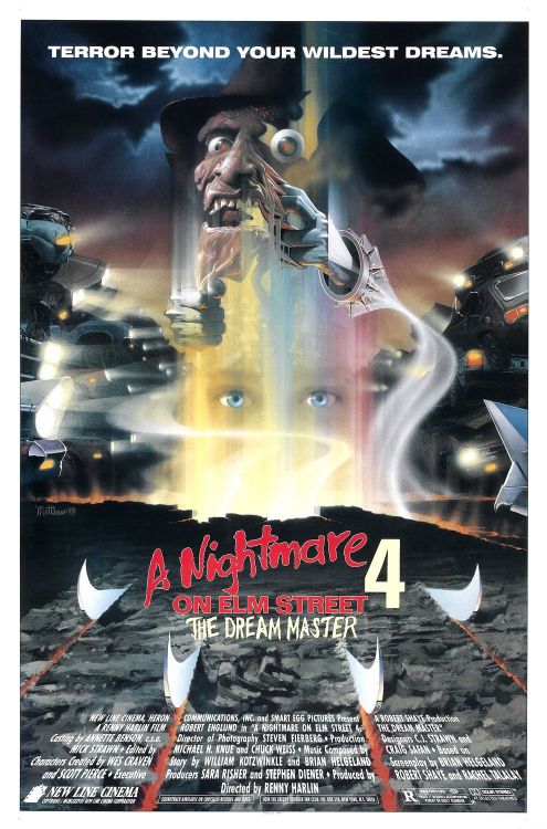 tfisher88:  The A Nightmare on Elm Street film series. A Nightmare on Elm Street (1984) A Nightmare on Elm Street 2: Freddy’s Revenge (1985) A Nightmare on Elm Street 3: Dream Warriors (1987) A Nightmare on Elm Street 4: The Dream Master (1988)