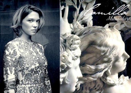 daughterofnorthernlights: The Secret History fancast Léa Seydoux as Camilla Macaulay &ldq