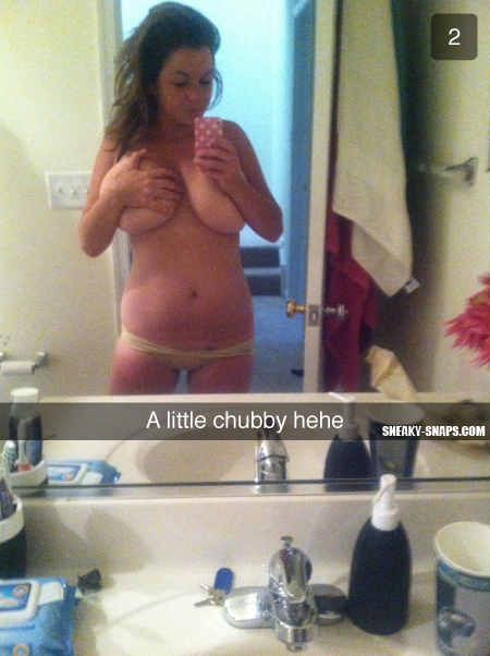 A little chubby hehe - sneaky snapchat leaked