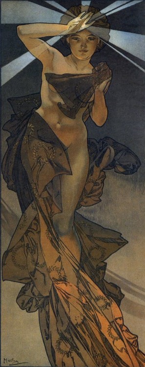 enchantedbook:Morning Star by Alphonse Mucha