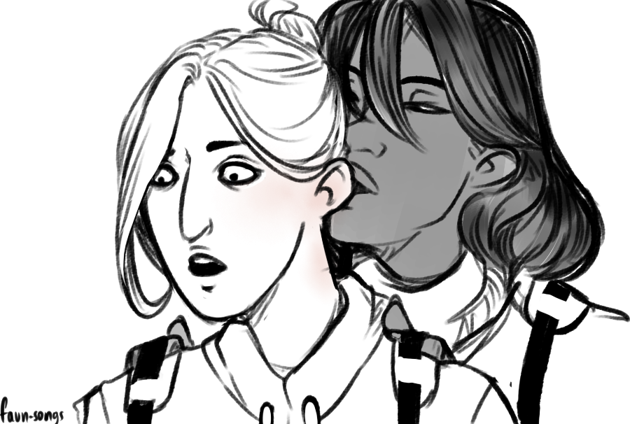 faun-songs:  I want predatory MikaAnnie. I want Mikasa to be Jaeger, to hunt Leonhardt