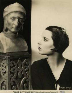 sddubs: Louise Brooks and a bust of Dante Alighieri for “God’s Gift to Women” (Michael Curtiz, 1931)