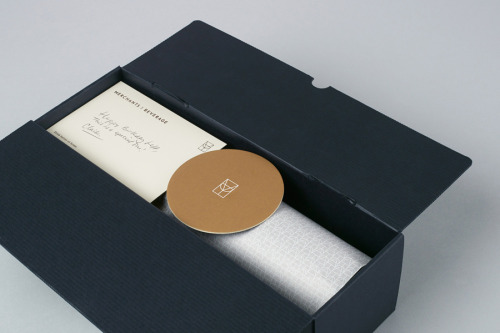 Packaging design for an online luxury gifting service, by San Francisco based Manual