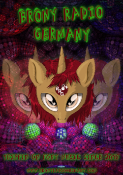 New poster design for the Brony Radio Germany inspired by the