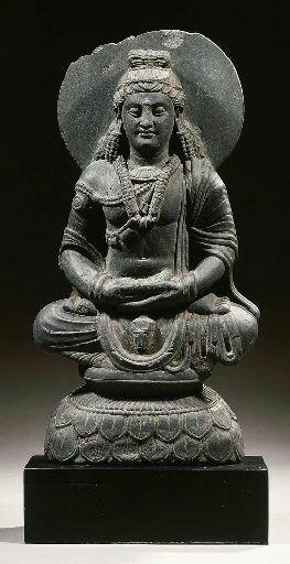 1five1two: A Gandhara Schist figure of Maitreya. 2nd-3rd century.