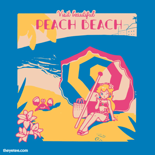 Peach Beach Available only April 13, 2022 on theyetee.comDon’t wait to grab one, sales end 12 am CT