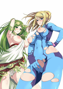 besthentaipictures:  Palutena is up next in the Girls I Love set ^~^ I’m surprised there isn’t alot of good hentai for her. Hopefully that’ll change c:   green and gold~ &lt;3