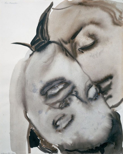 thunderstruck9:  Marlene Dumas (South African/Dutch, b. 1953), Passion, 1994. Gouache and ink on paper, 61 x 49 cm. 