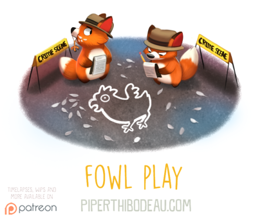 cryptid-creations: Daily Paint 1605. Fowl Play by Cryptid-Creations  Time-lapse, high-res and WIP sketches of my art available on Patreon (: Twitter  •  Facebook  •  Instagram  •  DeviantART   
