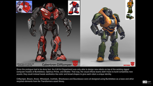 apodemusalba: k-gufureblog: ILM Bumblebee movie More artwww.ilm.com/visual_development/bumbl