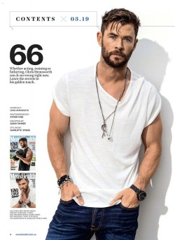 kipderder:  Chris Hemsworth for Men’s Health | March 2019