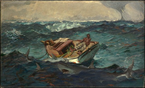 Winslow Homer, The Gulf Stream, 1899Oil on canvas Image released into the public domain. 