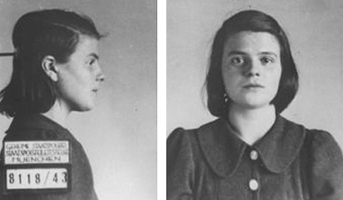 workingclasshistory:On this day, 9 May 1921, Sophie Scholl was born in Germany. Scholl became an ant