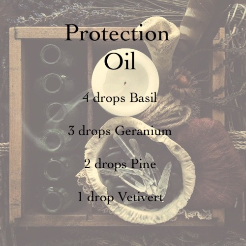 lepuslunamgrimoire:Mix with 1/8 c. base oil and wear for protection against all kinds of attacks. Al