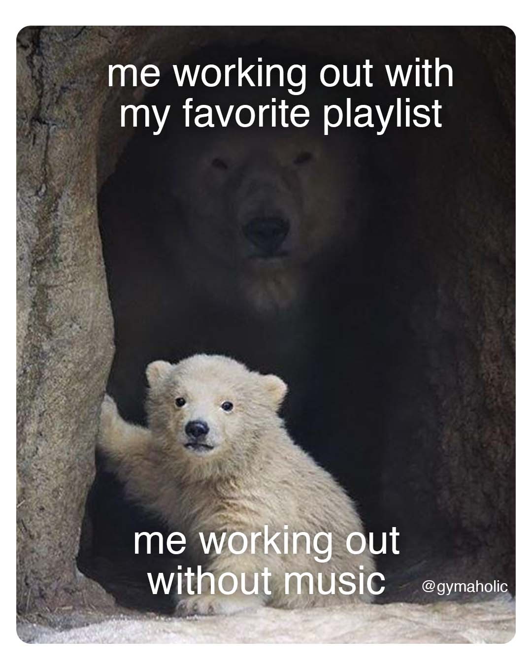 Me working out with my favorite playlist