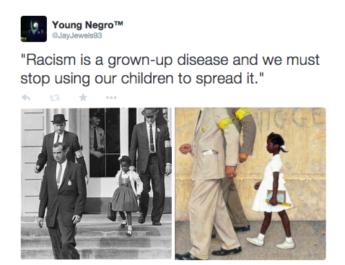 actjustly:Day 11 of #BlackHistoryYouDidntLearnInSchool - Ruby BridgesI recognize that some of y’all learned about Ruby Bridges in school, so did I. But in school, I didn’t realize how difficult and harsh the conditions were for Ruby Bridges. I wasn’t