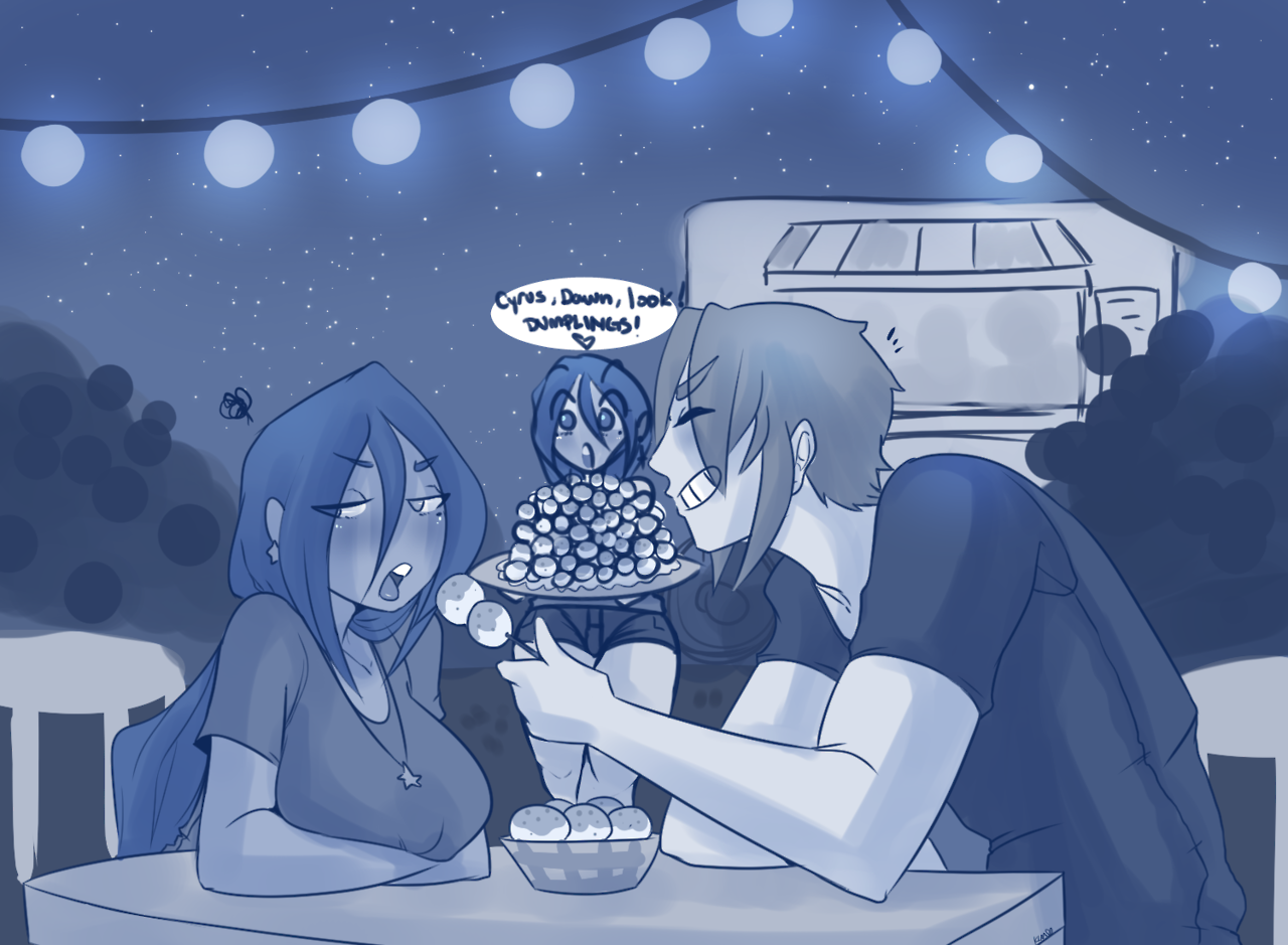 queenchikkbug:  Cyrus decided to take his girls on a date 8) also a gift for darkdetermination
