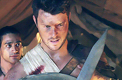 fuckyeah-nagron:AGRON: I cannot flee to the mountains with the others. Despite command, my place is 