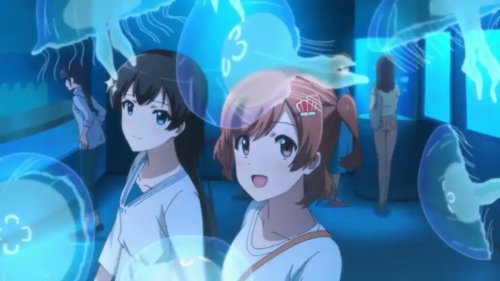 Lesbians Having Aquarium Dates 