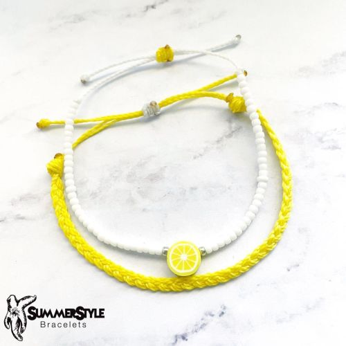 NEW NEW NEW! Lemon Squeeze sets are now up in the shop! www.summerstylebracelets.etsy.com  . . . . .