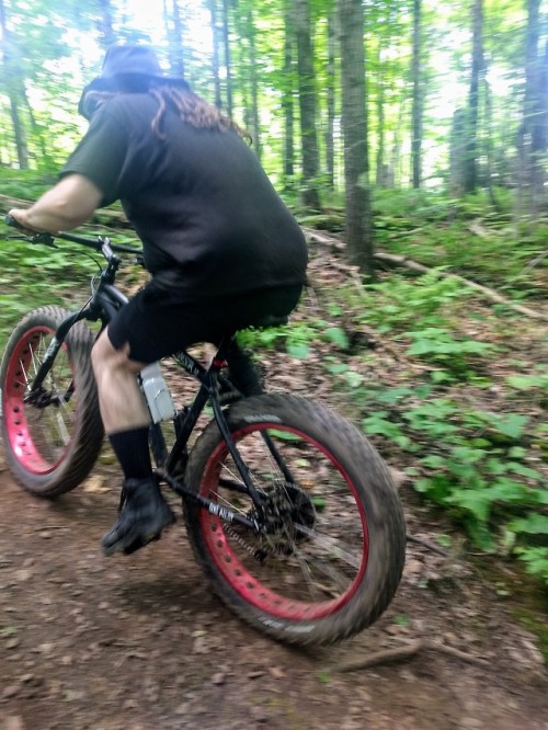 Hitting the trails again at Hartley! Small Friend likes going over the damn bridge. We kept going wh