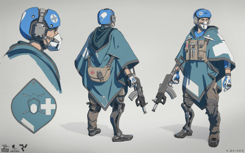 Old concepts for Dirty Bomb by Splash Damage and Nexon.