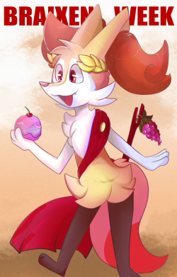 vestabraixen: Its time for a lovely younger Basil, he loves the Pokefluffs . We all know that! All hail the Caesar of braixens you can help spread the word with the tag  #BraixenWeek2017 lets make tendency on twitter!  ^w^