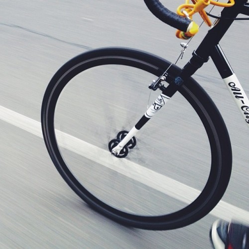 instabicycle:  Via @jonathanvdk: All city. #vscocam #allcity #bike #cycle #wheel #adelaide #bicycle