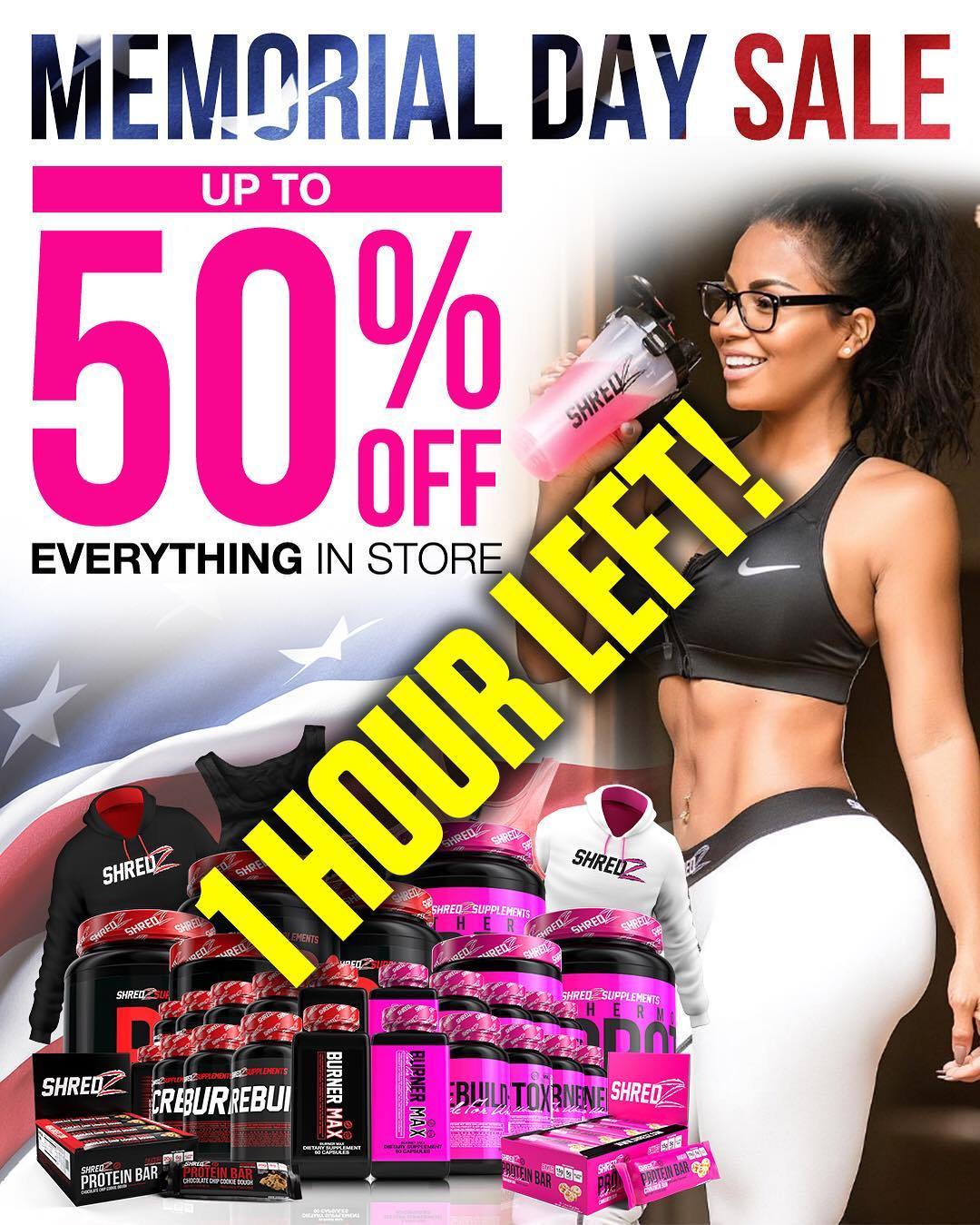 LAST DAY @SHREDZ Memorial Day Sale! Up to 50% OFF Everything!  You guys already know