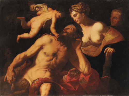 necspenecmetu:Pietro Paolo Raggi, Hercules and Deianira, late 17th century