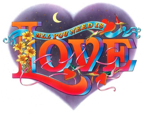 Alan Aldridge’s illustrated Beatles songs: There’s A Place, All You Need Is Love, Revolu