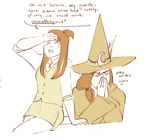 purpsart: Why does Akko have the shortest skirt in all of luna nova? idk really but I have a few the