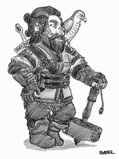 poplitealqueen:  babelstrudel: i felt like drawing dwarves… but also ladies… SO I COMBINED IT.  Sighs happily.