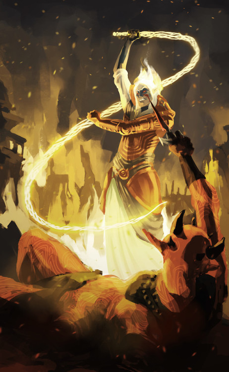 we-are-avenger: Sotha Sil Battling Mehrunes Dagon by Ognevka Fenella“You must recall the 