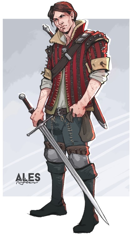 alef-art:The Witcher, whose name is almost impossible to google without error. Eskel commissioned by