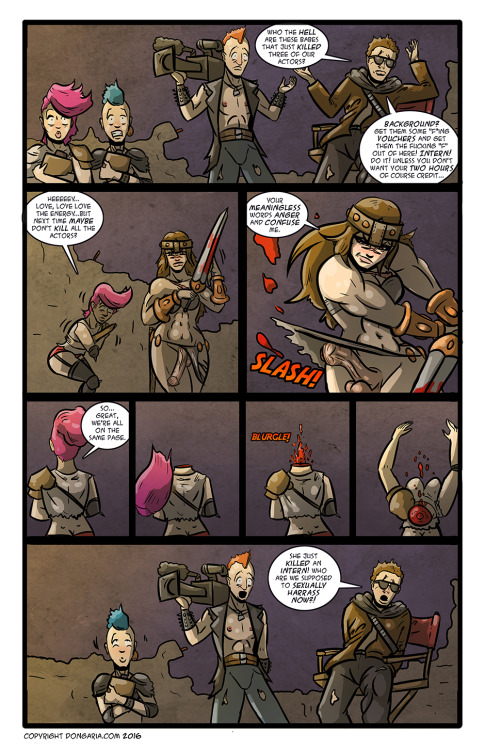 BABES OF DONGARIA CHAPTER 3 PAGE 4: BREAKING INTO THE BIZA brand new page! Things are getting strang