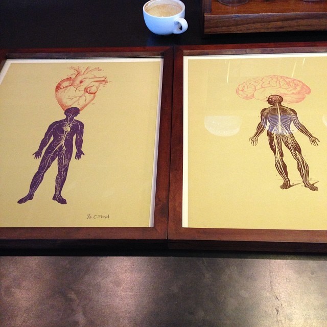 Coffee finished. @crzzl prints still need to be hung @boldbeancoffee