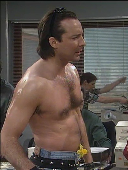 Drop the Dead Donkey S03E10 part 3 of 3 Dave (Neil Pearson) has a go at being a male stripper for th