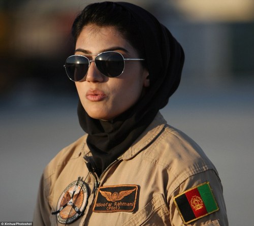 jflegros:    Captain Rahmani is the first female fixed-wing Air Force aviator in Afghanistan’s history and has received death threats from the Talibanhttp://dailym.ai/1anDGt1 