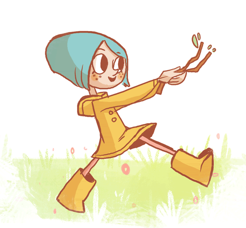 zakeno:  While coloring others’ films, I realized my animation style has been really rough, so I thought I’d try animating a little cleaner! I definitely need more practice, but this lil’ Coraline was a fun way to start my day. 