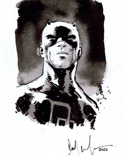 Daredevil mini sketch. #daredevil #marvel #comicbookart #comicartist #comicart #comicsketch #comicbo