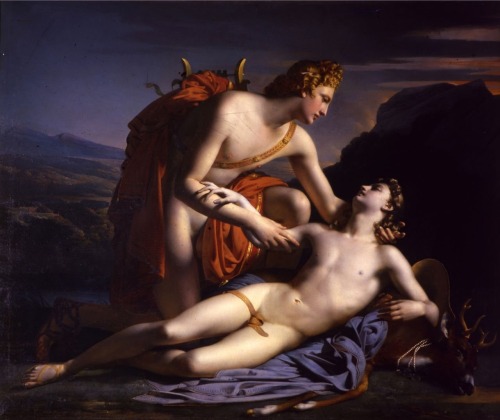 Apollo and Cyparissus, Claude-Marie Dubufe, 1821 Homoerotica